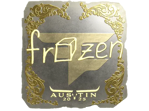 Sticker | frozen (Gold) | Austin 2025