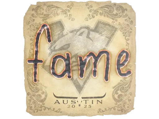 Sticker | fame | Austin 2025
