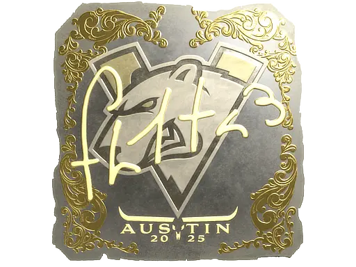 Sticker | FL1T (Gold) | Austin 2025