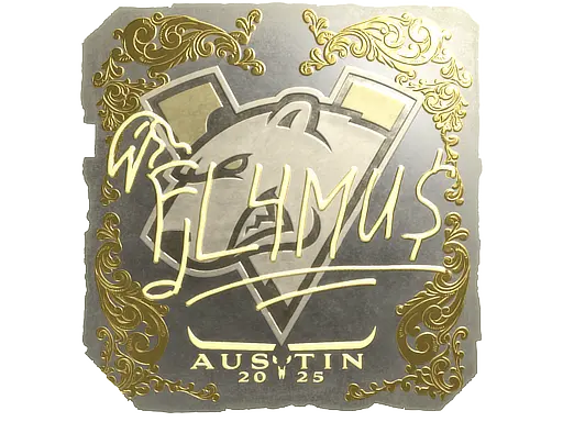Sticker | FL4MUS (Gold) | Austin 2025