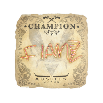 Sticker | FlameZ (Champion) | Austin 2025
