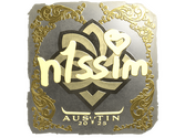 Sticker | n1ssim (Gold) | Austin 2025 image