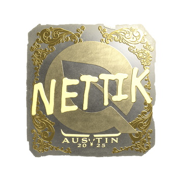 Sticker | nettik (Gold) | Austin 2025