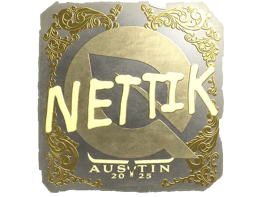 Sticker | nettik (Gold) | Austin 2025