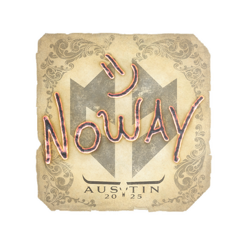 Sticker | noway | Austin 2025