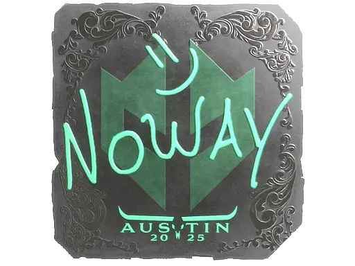 Sticker | noway (Foil) | Austin 2025