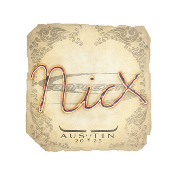 Sticker | nicx | Austin 2025