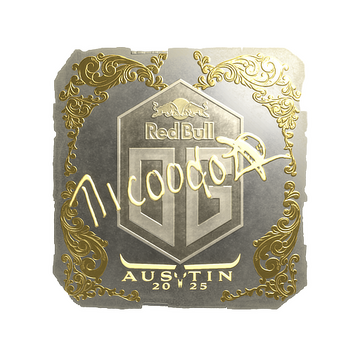 Sticker | nicoodoz (Gold) | Austin 2025