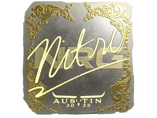 Sticker | nitr0 (Gold) | Austin 2025