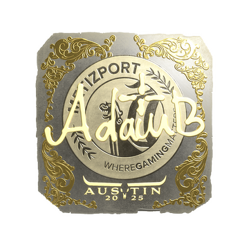 Sticker | adamb (Gold) | Austin 2025