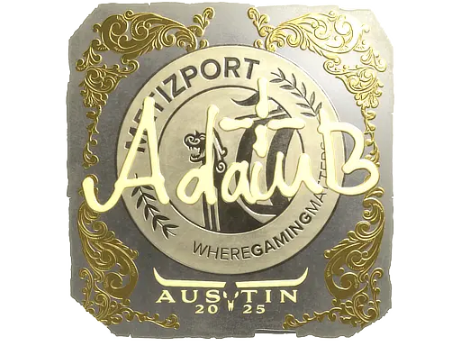 Sticker | adamb (Gold) | Austin 2025