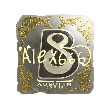 Sticker | alex666 (Gold) | Austin 2025