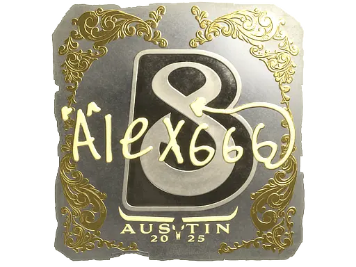 Sticker | alex666 (Gold) | Austin 2025
