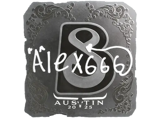 Sticker | alex666 (Foil) | Austin 2025
