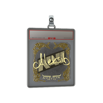 Sticker Slab | Aleksib (Gold) | Austin 2025