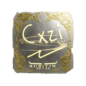 Sticker | Cxzi (Gold) | Austin 2025