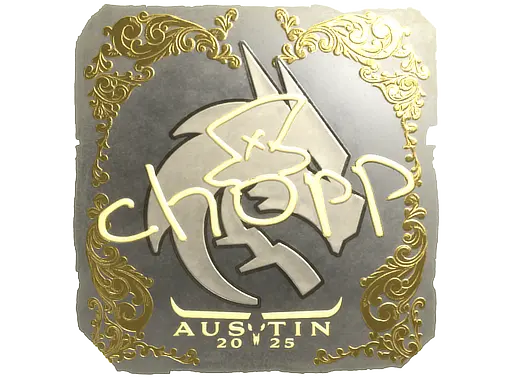 Sticker | chopper (Gold) | Austin 2025