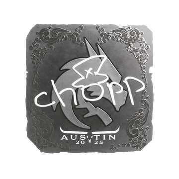 Sticker | chopper (Foil) | Austin 2025