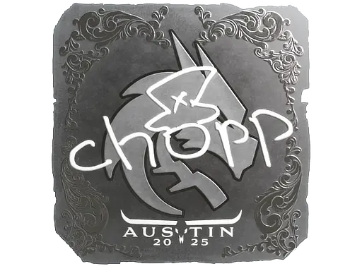 Sticker | chopper (Foil) | Austin 2025