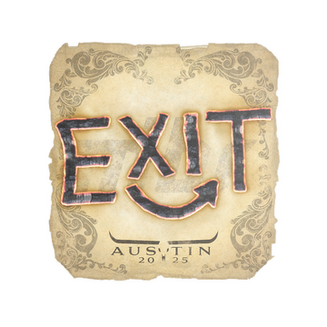 Sticker | exit | Austin 2025