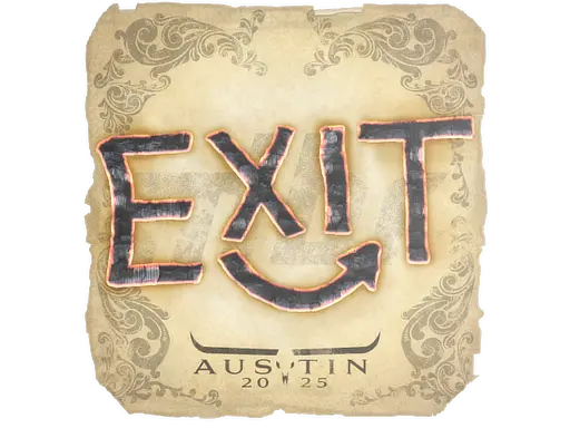Sticker | exit | Austin 2025