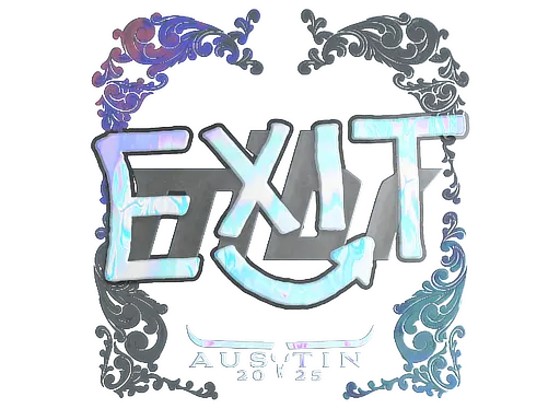 Sticker | exit (Holo) | Austin 2025