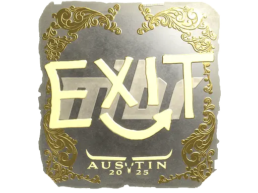 Sticker | exit (Gold) | Austin 2025