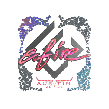 Sticker | efire (Holo) | Austin 2025