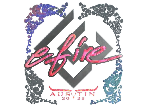 Sticker | efire (Holo) | Austin 2025