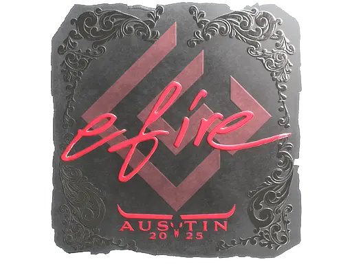 Sticker | efire (Foil) | Austin 2025