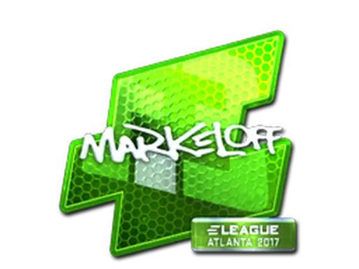 Sticker | markeloff (Foil) | Atlanta 2017