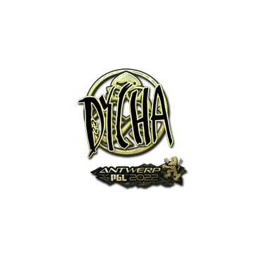 Sticker | dycha (Gold) | Antwerp 2022