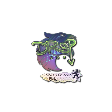 Sticker | drop (Holo) | Antwerp 2022
