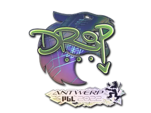 Sticker | drop (Holo) | Antwerp 2022