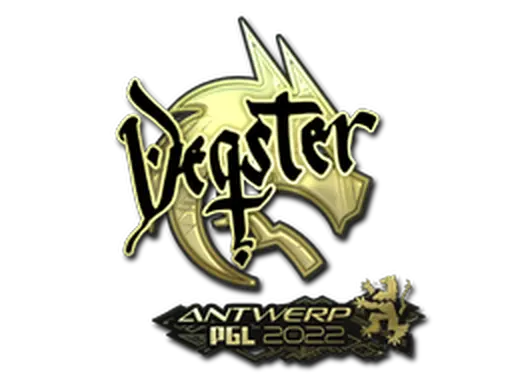 Sticker | degster (Gold) | Antwerp 2022