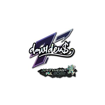 Sticker | dav1d (Glitter) | Antwerp 2022