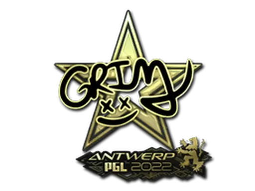 Sticker | Grim (Gold) | Antwerp 2022