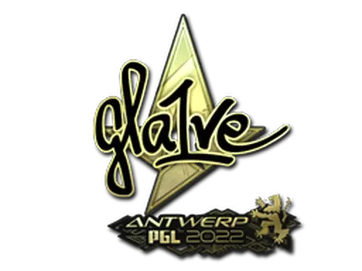 Sticker | gla1ve (Gold) | Antwerp 2022