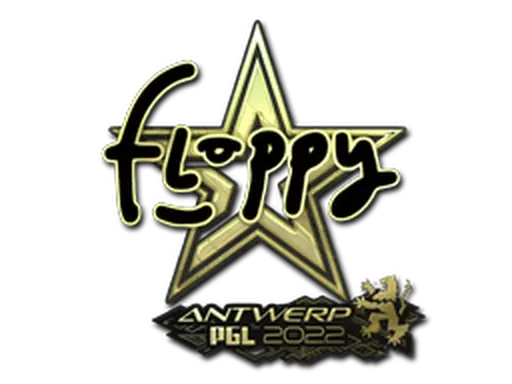 Sticker | floppy (Gold) | Antwerp 2022