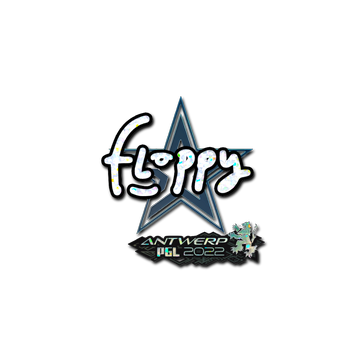 Sticker | floppy (Glitter) | Antwerp 2022