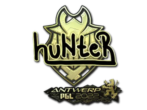 Sticker | huNter (Gold) | Antwerp 2022