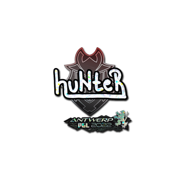 Sticker | huNter (Glitter) | Antwerp 2022
