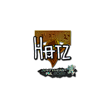 Sticker | hatz (Glitter) | Antwerp 2022