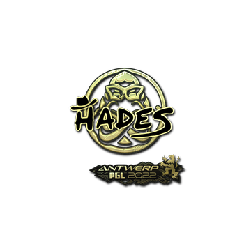 Sticker | hades (Gold) | Antwerp 2022