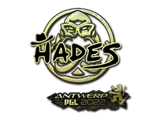 Sticker | hades (Gold) | Antwerp 2022