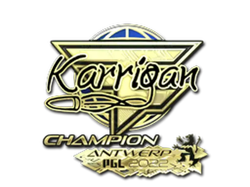 Sticker | karrigan (Gold, Champion) | Antwerp 2022