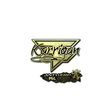Sticker | karrigan (Gold) | Antwerp 2022