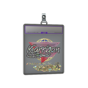 Sticker Slab | karrigan (Glitter, Champion) | Antwerp 2022