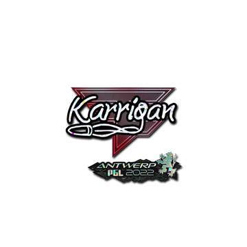 Sticker | karrigan (Glitter) | Antwerp 2022
