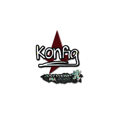 Sticker | k0nfig (Glitter) | Antwerp 2022